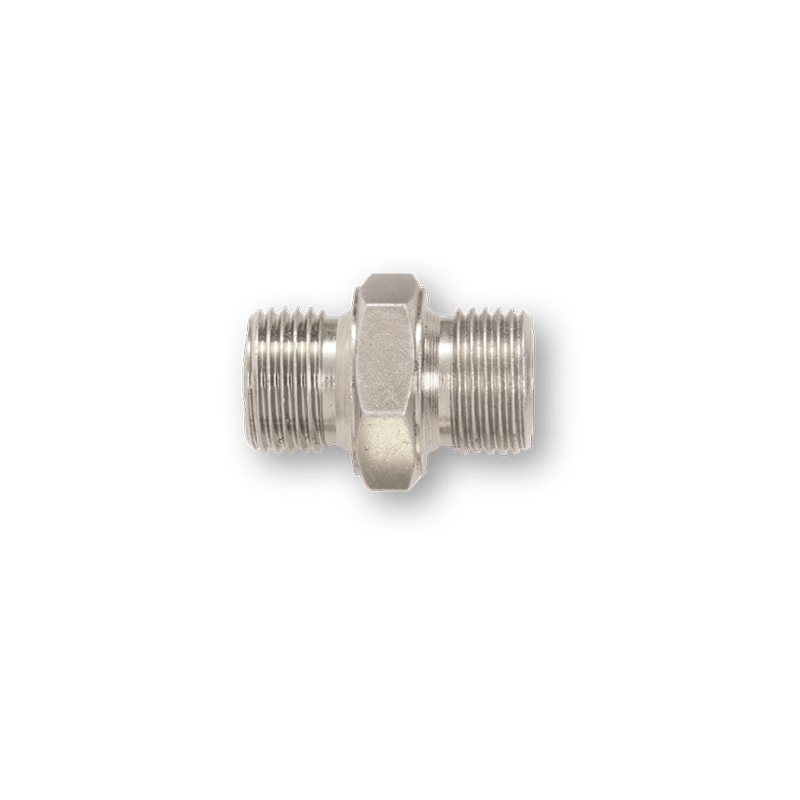 Nerūsējošā tērauda savienojums M-M 1/2 collas x 1/2 collas BSP (9908, FLEXBIMEC)