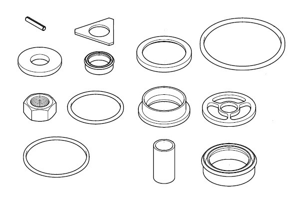 Repair Kit Pump Tube 7735 (393667, EUROLUBE)