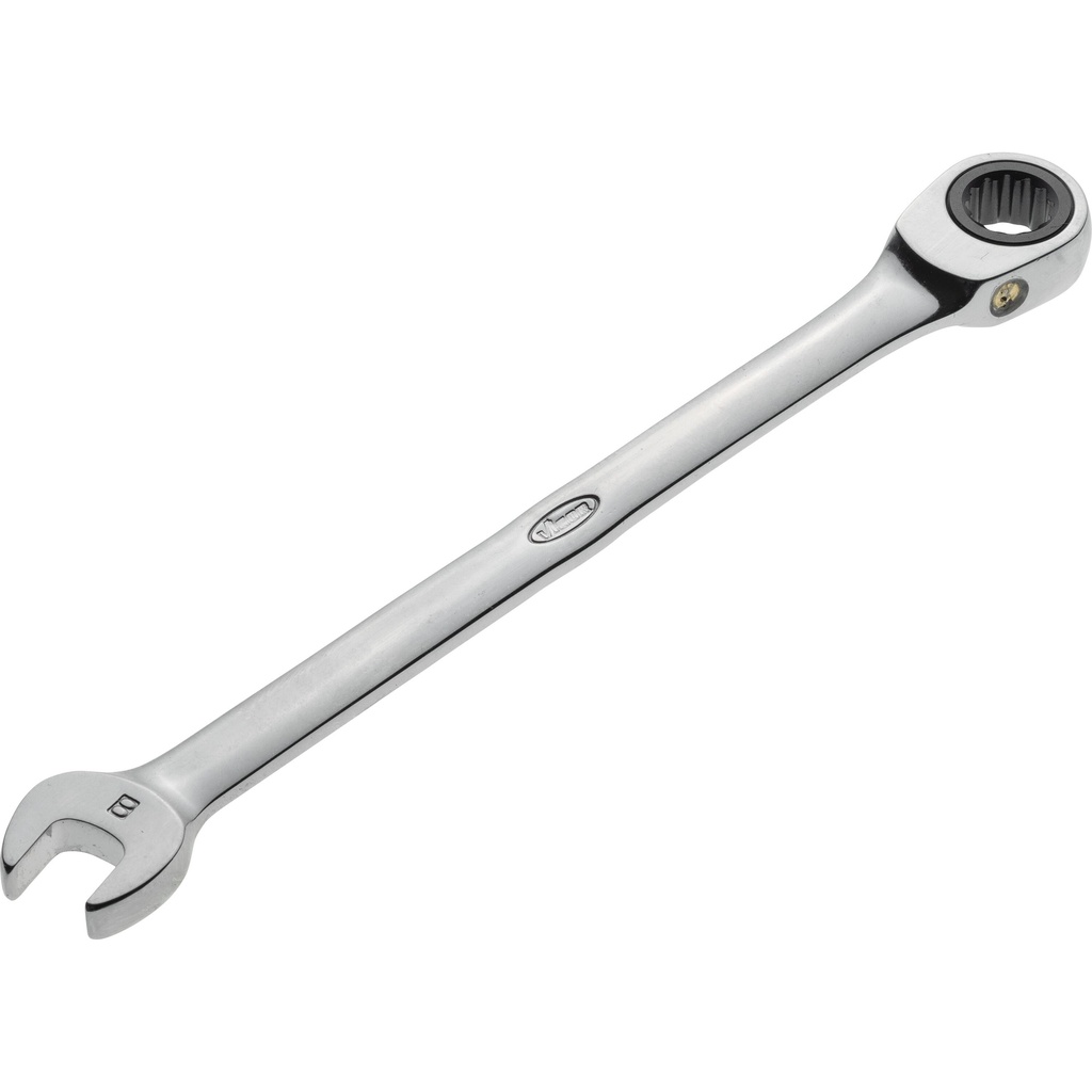 Kombinētā uzgriežņu atslēga ar sprūdratu, garā, izmērs 8 mm (V1008, VIGOR)