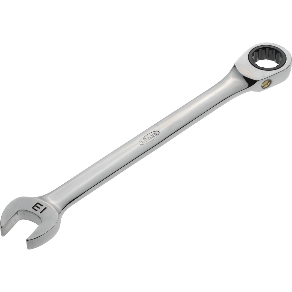 Ratcheting combination wrench ∙ long ∙ size 13 mm (V1023, VIGOR)