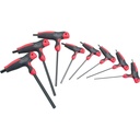 6-point T-handle screwdriver set, size 2-10 mm, 8 pieces (V1409, VIGOR)