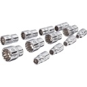 Muciņu komplekts ar universālo profilu 1/4 collas ∙ izmērs 4–14 mm ∙ 12 gab. (V1897, VIGOR)