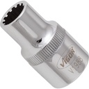 Uzgriežņu galviņa ar universālo profilu, 10 mm, 1/2 collas (V1988, VIGOR)