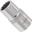 Uzgriežņu galviņa ar universālo profilu, 13 mm, 1/2 collas (V1991, VIGOR)