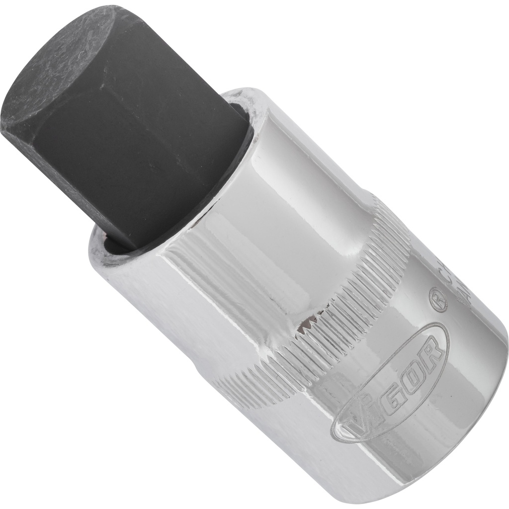 Screwdriver socket for inside hexagon screws - size 17 mm (V2069, VIGOR)