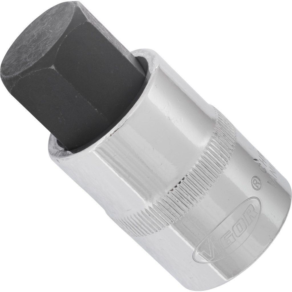 Screwdriver socket for inside hexagon screws - size 19 mm (V2070, VIGOR)