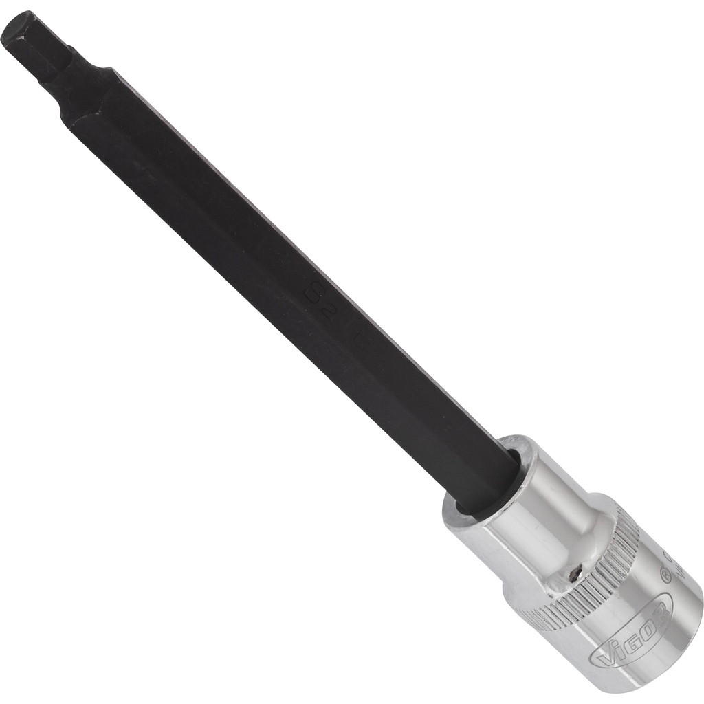 Skrūvgrieža uzgalis iekšējā sešstūra skrūvēm 1/2 collas - 6 mm, garums 140 mm (V2081, VIGOR)
