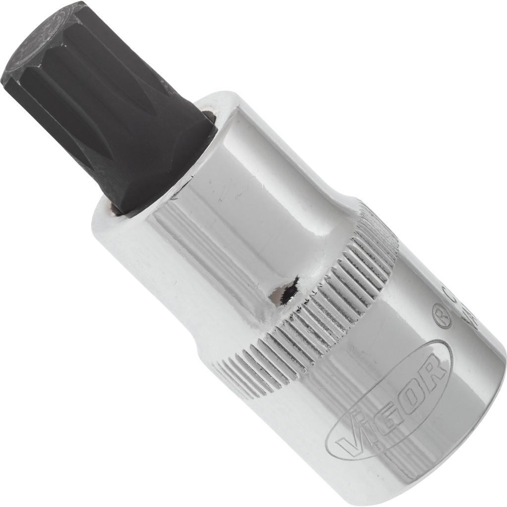 Screwdriver socket for screws with internal serration (XZN) - size M12 (V2099, VIGOR)