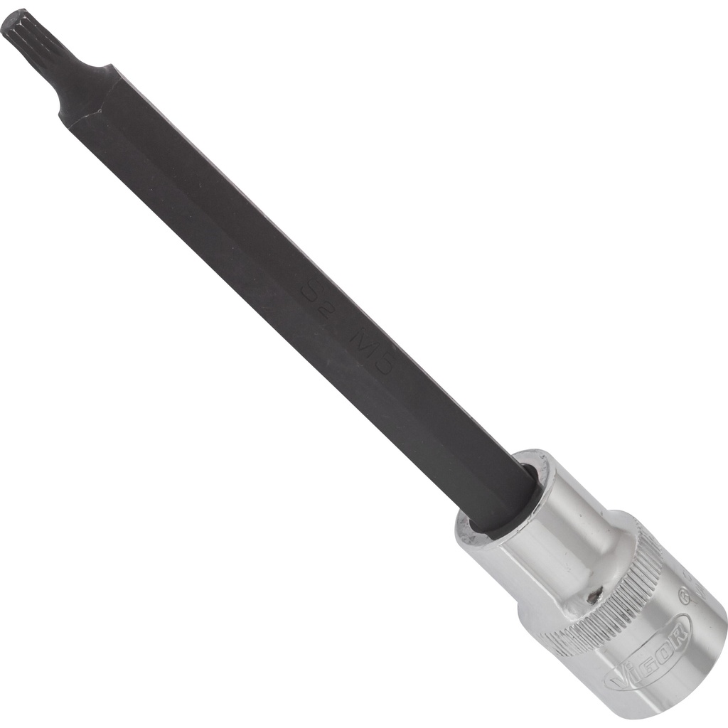 Screwdriver socket for screws with internal serration (XZN) - size M5 (V2122, VIGOR)