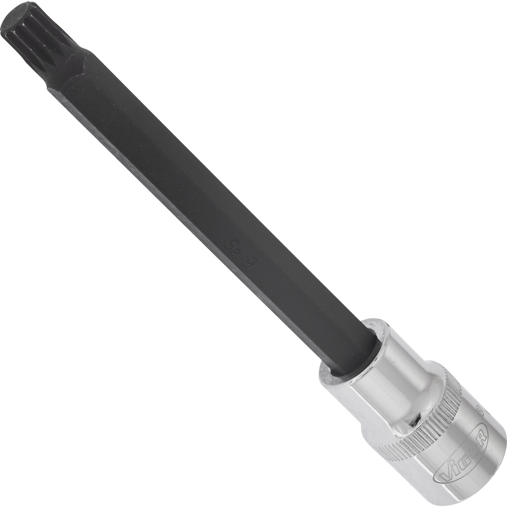 Screwdriver socket for screws with internal serration (XZN) - size M9 (V2126, VIGOR)