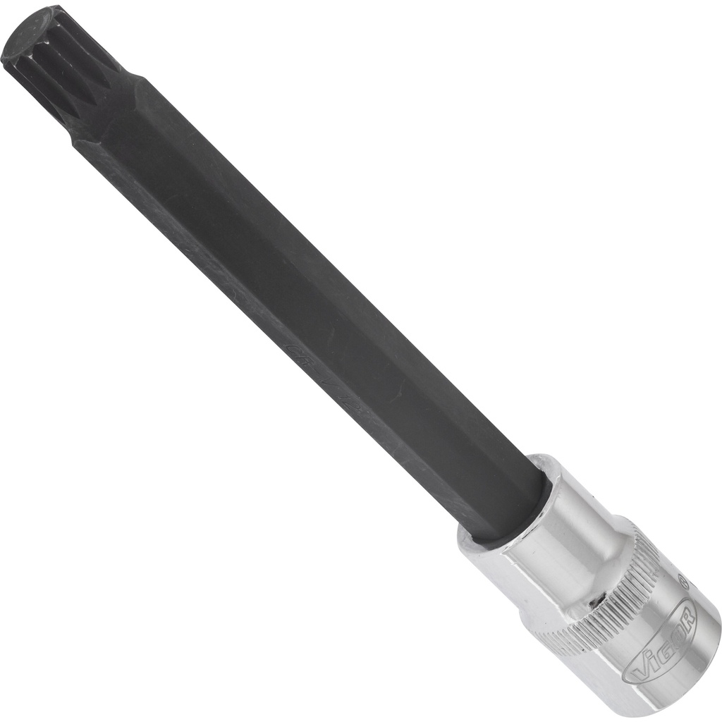 Screwdriver socket for screws with internal serration (XZN) - size M12 (V2129, VIGOR)