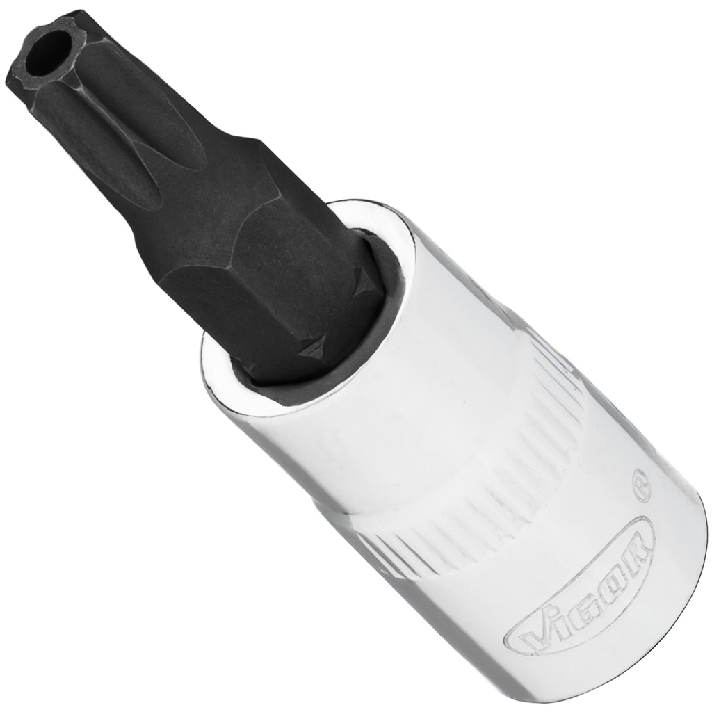 Skrūvgrieža galviņa 1/4 collas ar aizsargāto TORX TH T27H (V2141N, VIGOR)