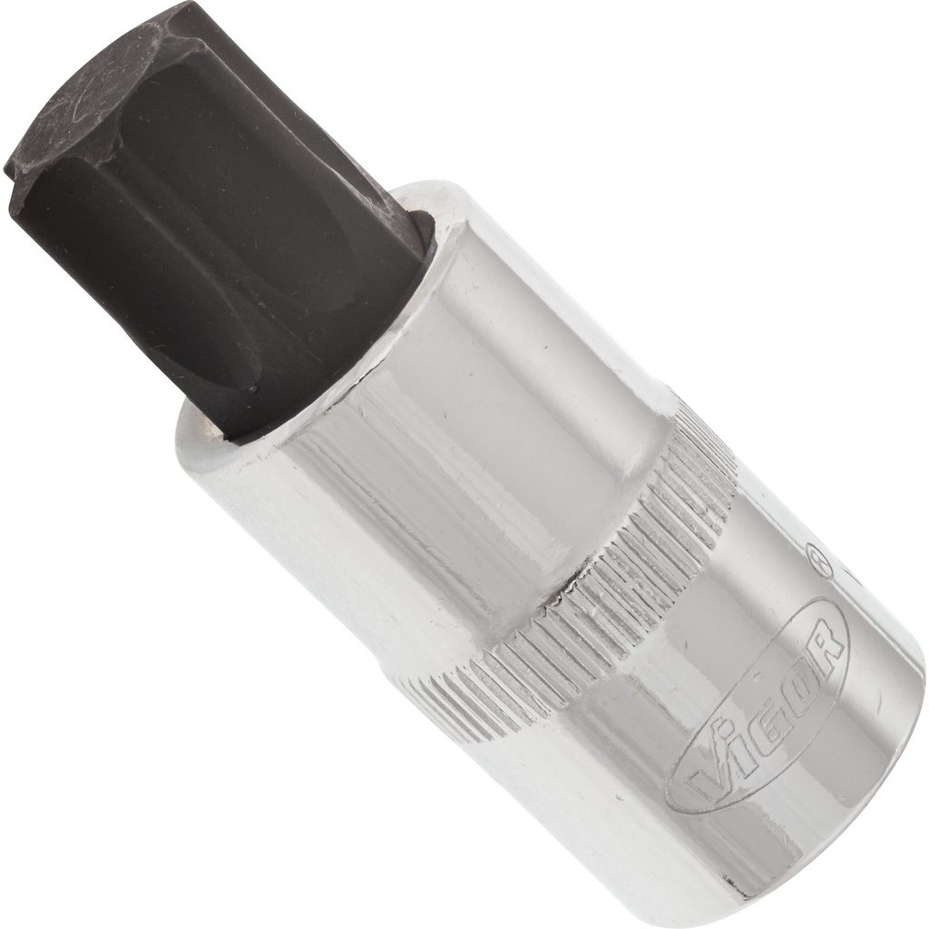 Skrūvgrieža galviņa TORX T70, 1/2 collas, 55 mm (V2160, VIGOR)