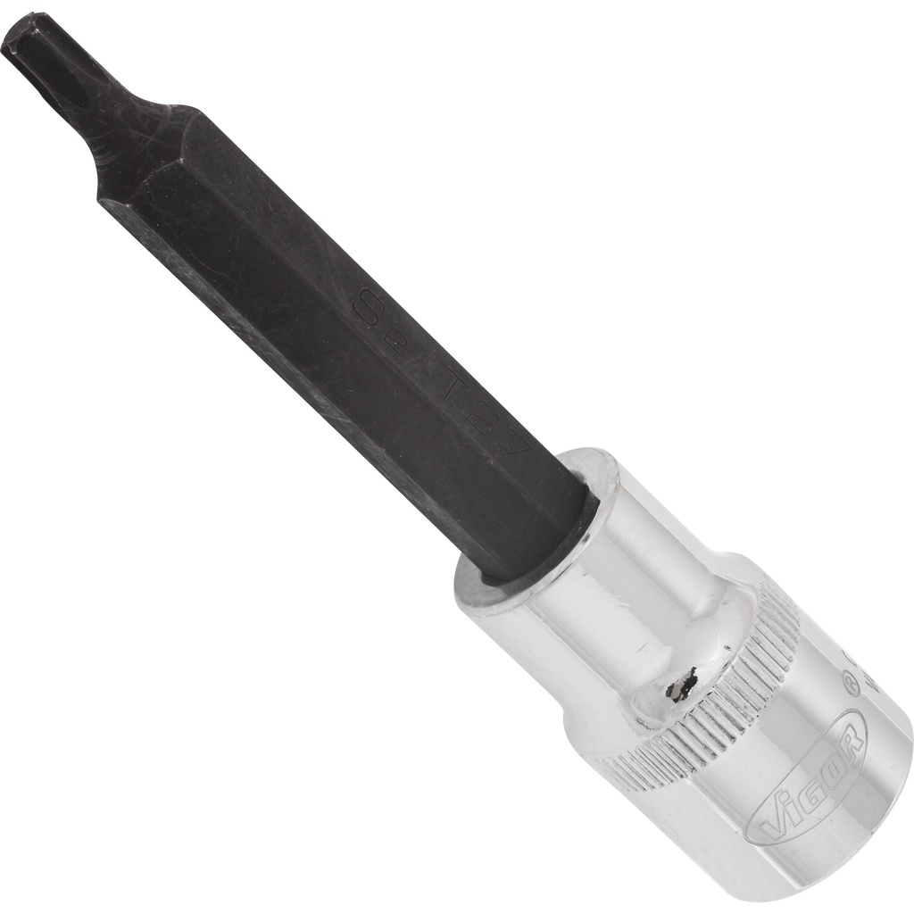 Galva ar TORX uzgali, T27, 1/2 collas, 100 mm (V2163, VIGOR)