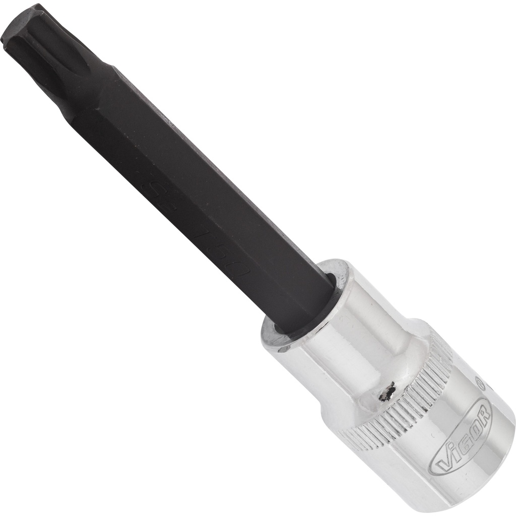 Skrūvgrieža galviņa TORX T50, 1/2 collas, 100 mm (V2169, VIGOR)