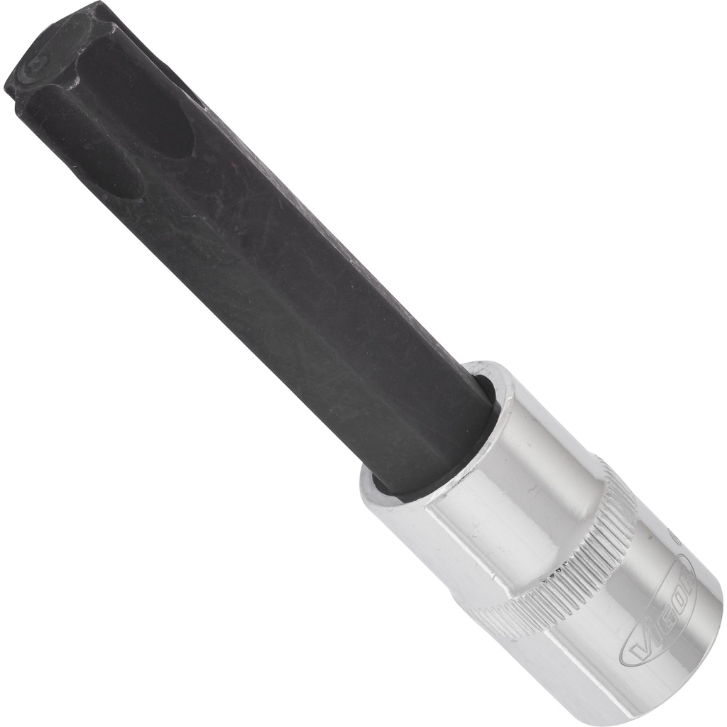Skrūvgrieža galviņa TORX T70, 1/2 collas, 100 mm (V2172, VIGOR)