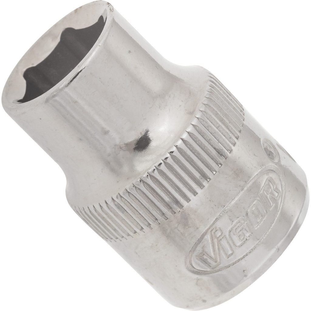6-point socket 1/4" 9 mm (V2275N, VIGOR)