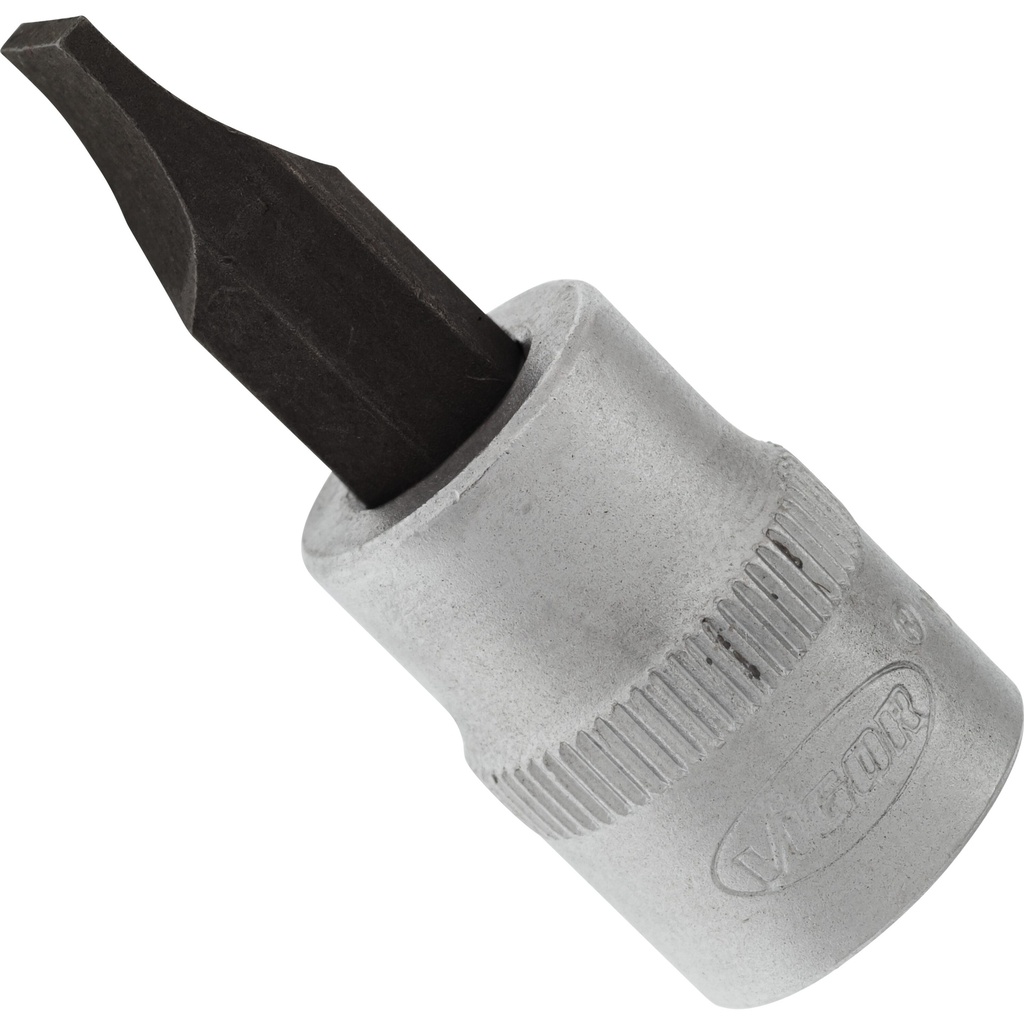 Skrūvgrieža uzgaļa muciņa 3/8 collas - šlice 1,2 x 8 mm (V2286N, VIGOR)
