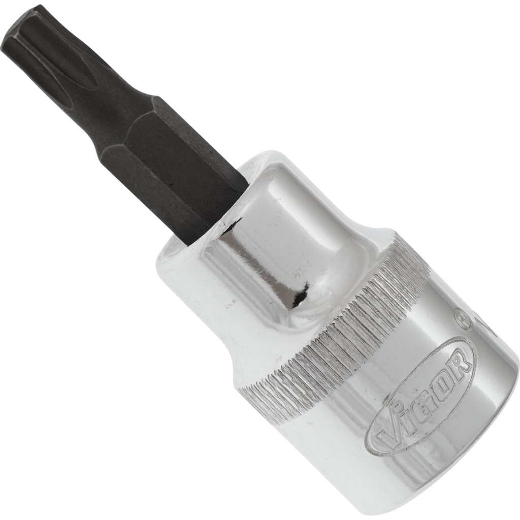 Galvutė su TORX antgaliu, T27, 3/8 col., 49 mm (V2300N, VIGOR)