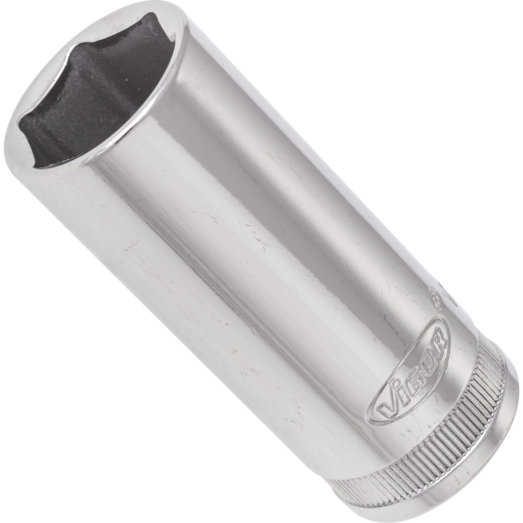 6-point socket ∙ long ∙ size 19 mm (V2315N, VIGOR)