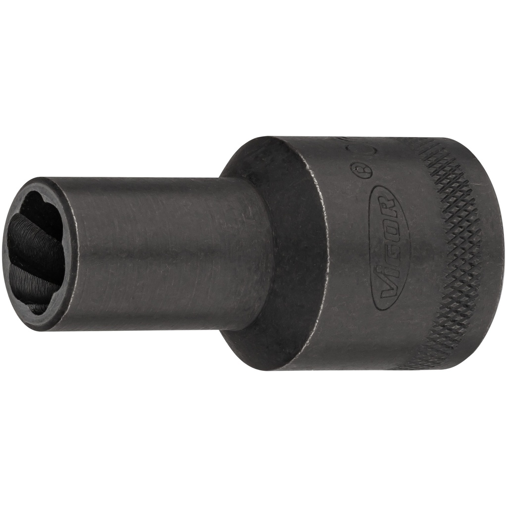 Extractor socket with spiral profile, size 11 mm (V2404N-11, VIGOR)