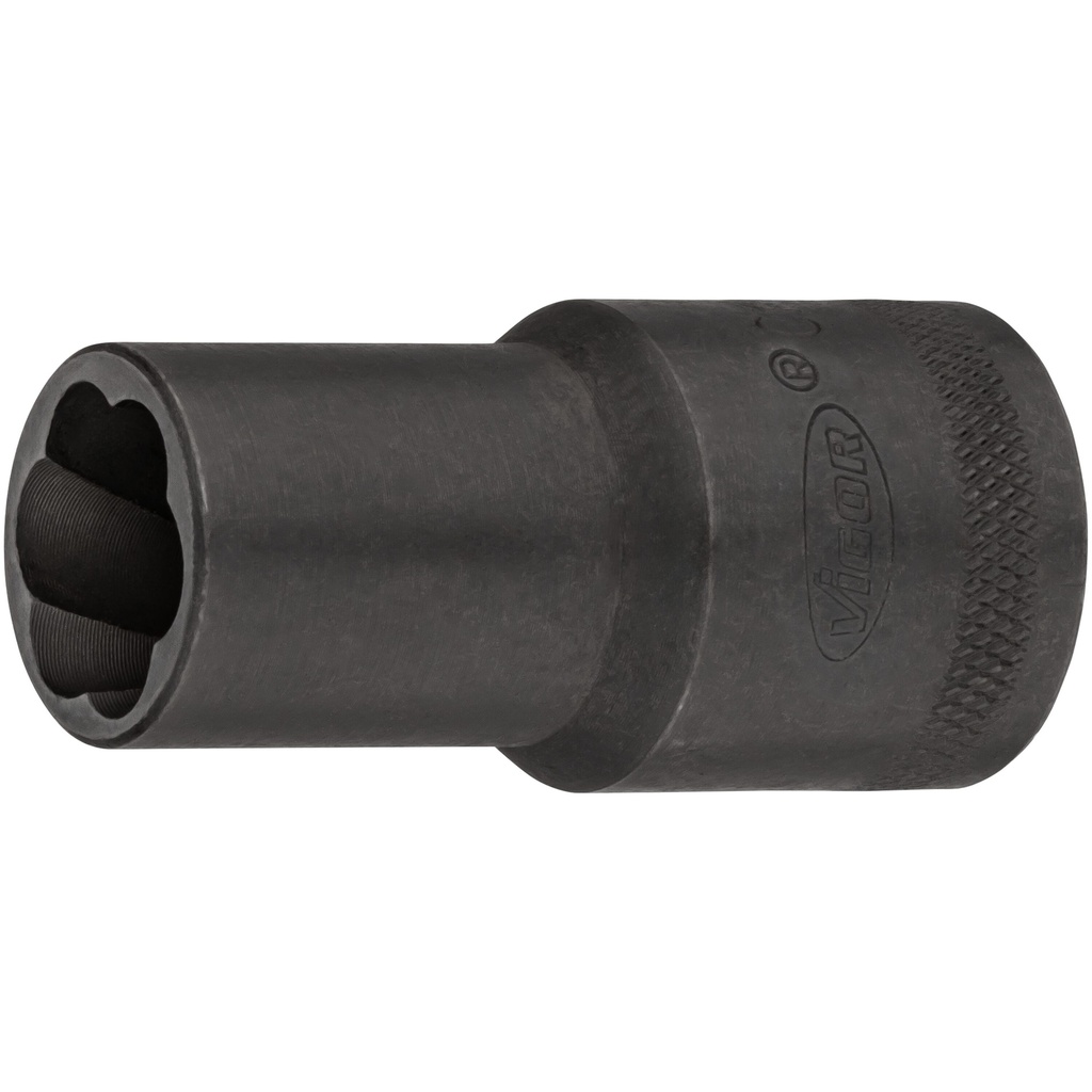 Extractor socket with spiral profile, size 14 mm (V2404N-14, VIGOR)