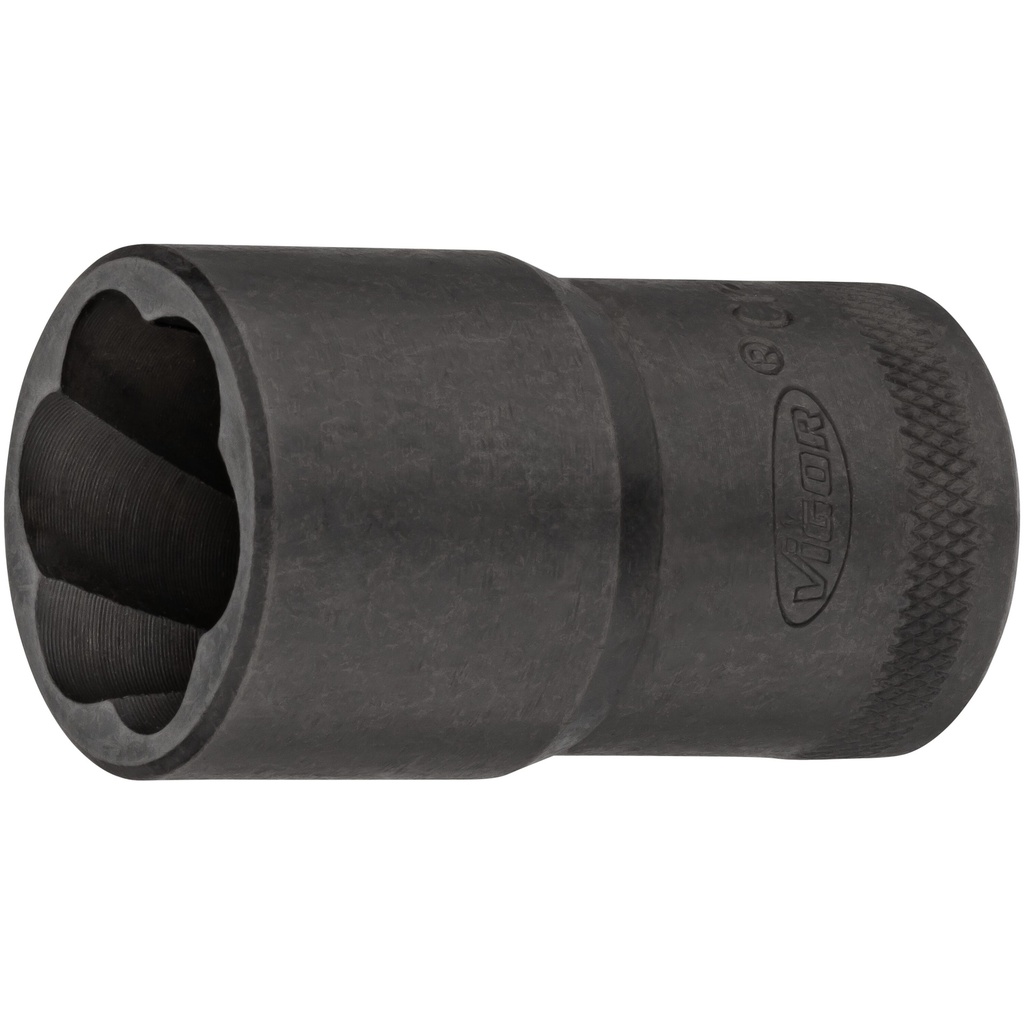 Extractor socket with spiral profile, size 21 mm (V2404N-21, VIGOR)