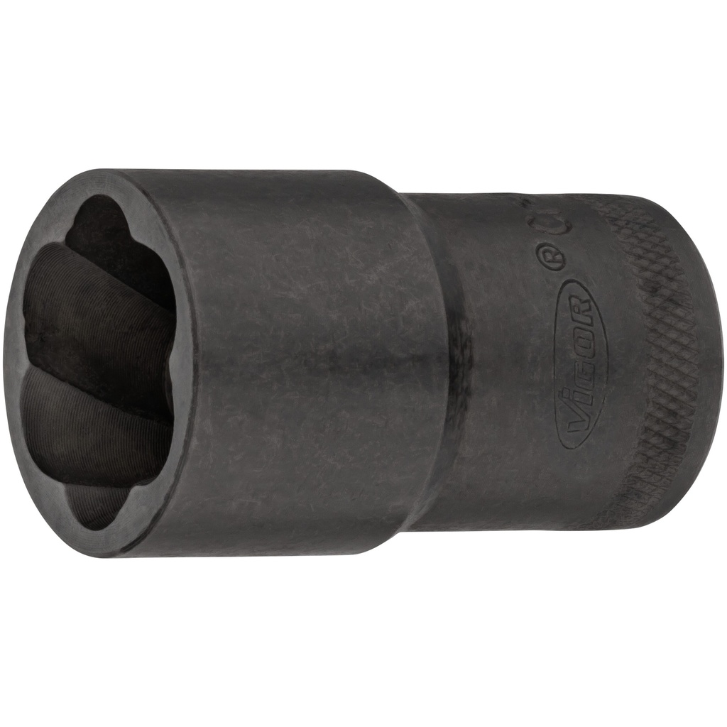 Extractor socket with spiral profile, size 22 mm (V2404N-22, VIGOR)