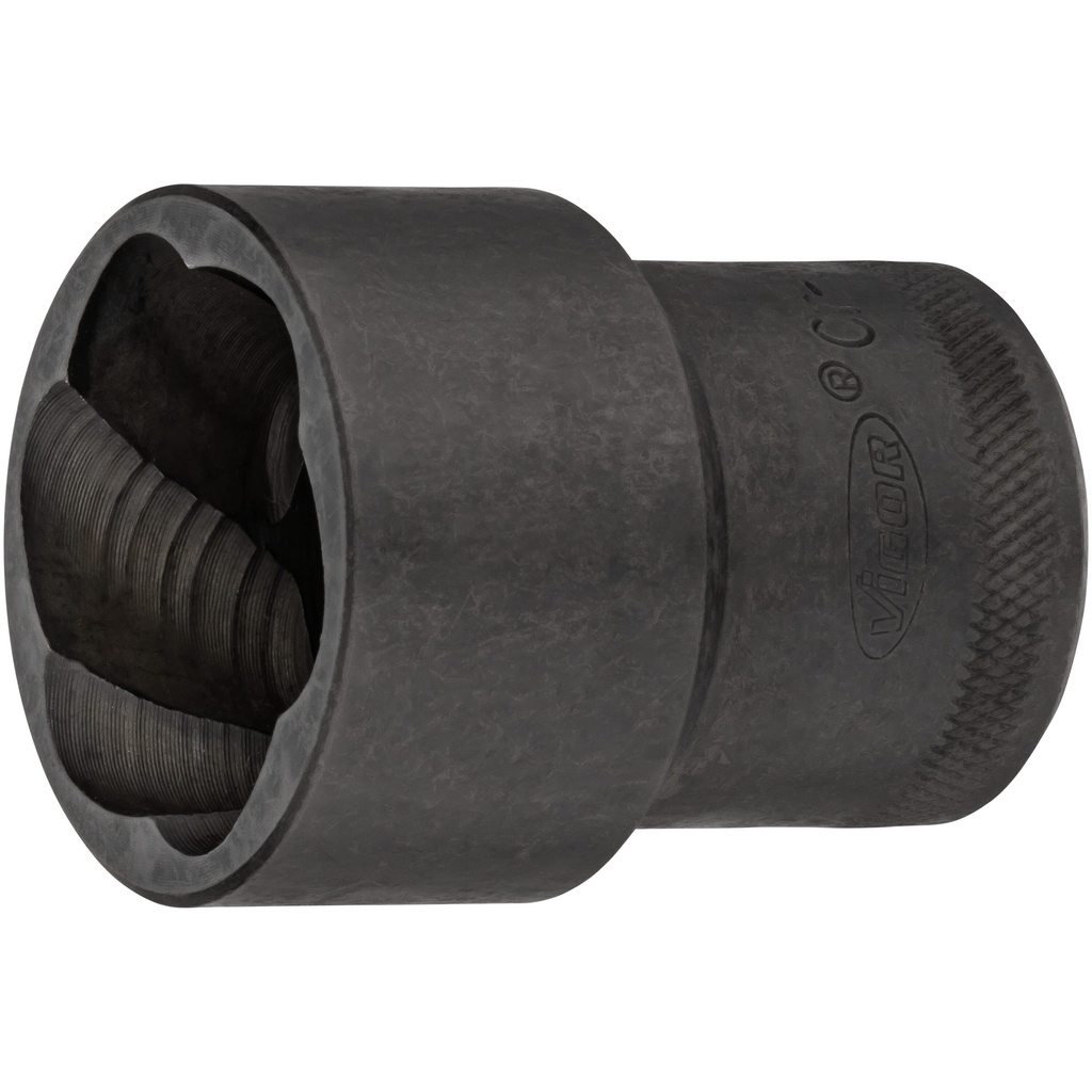 Extractor socket with spiral profile, size 30 mm (V2404N-30, VIGOR)