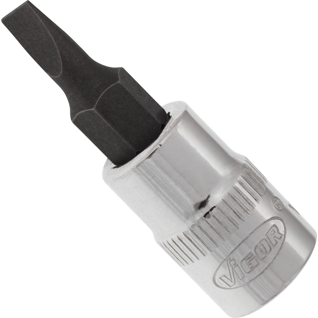 Bit socket 1/4 in. slotted 0.8 x 4 mm (V2427N, VIGOR)