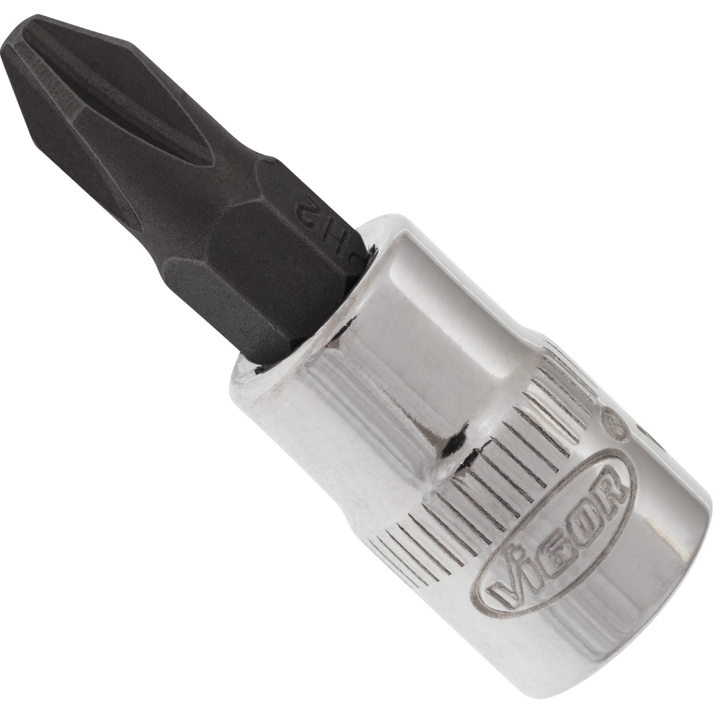 Skrūvgrieža uzgaļa muciņa 1/4 collas - izmērs PH2 (V2437N, VIGOR)