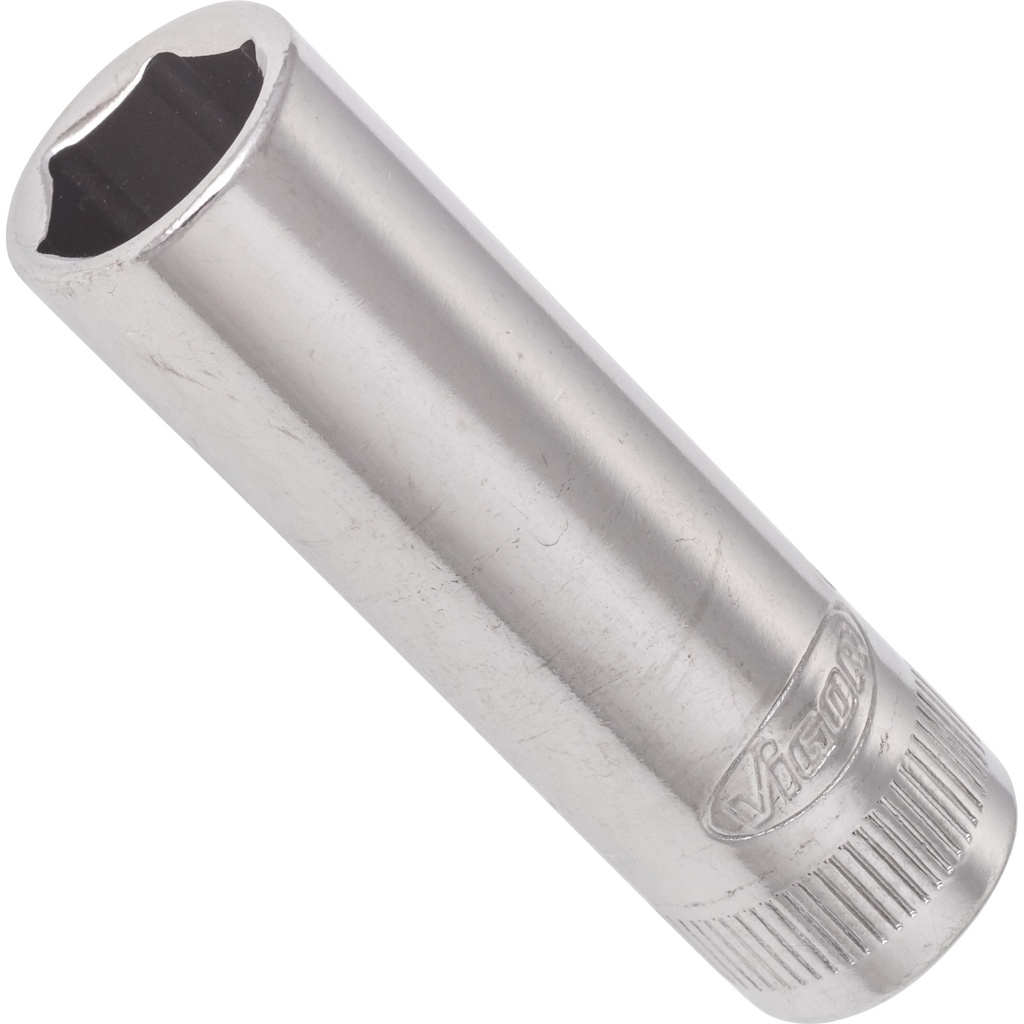 Ilga 6-briaunė galvutė 1/4" 10 mm (V2539N, VIGOR)