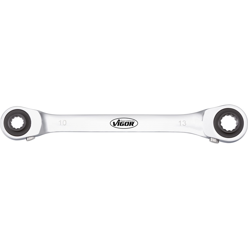 Double ratcheting box-end wrench ∙ size 10 x 13 · 17 x 19 (V2705, VIGOR)