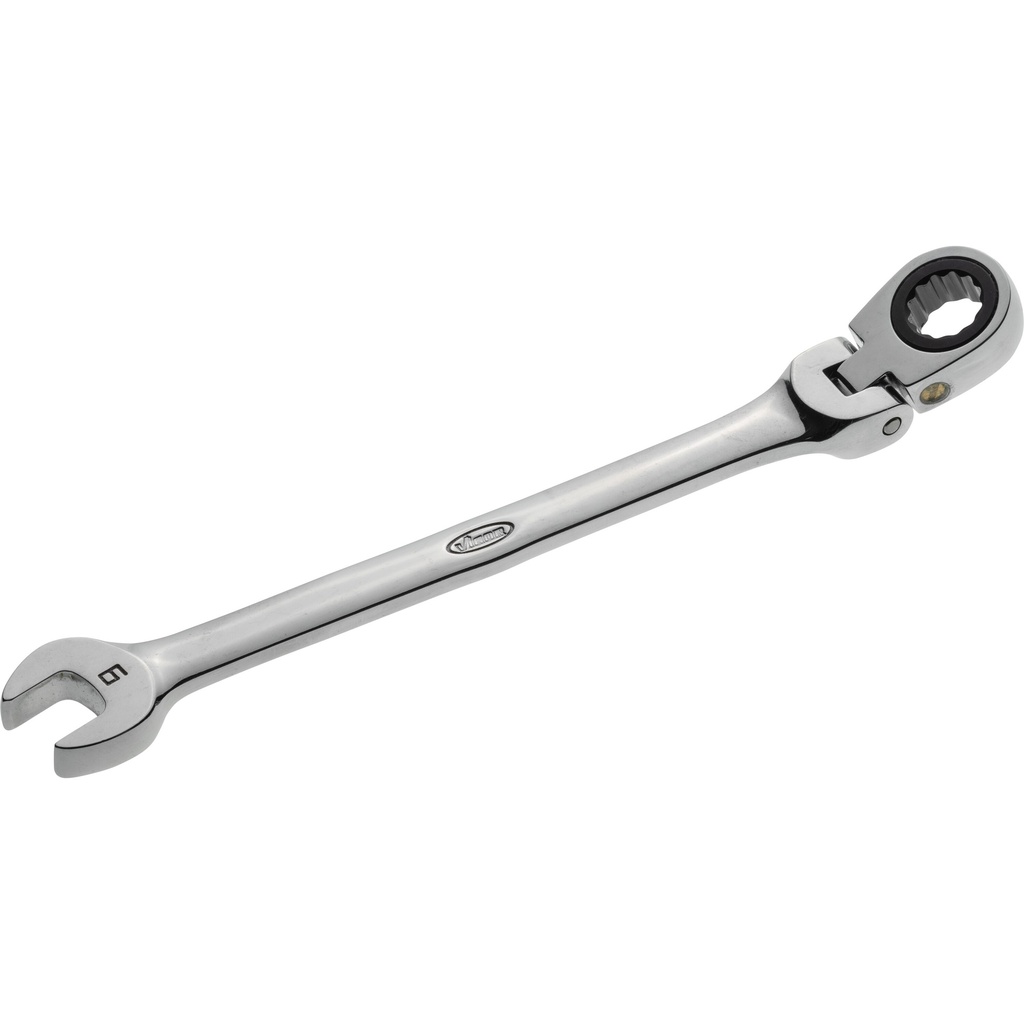 Ratcheting combination wrench with hinge, size 9 mm (V2805, VIGOR)