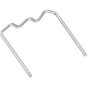 Rezerves skavas plastmasas remontam, 0,6 mm, W forma, 100 gab. (V3673N, VIGOR)