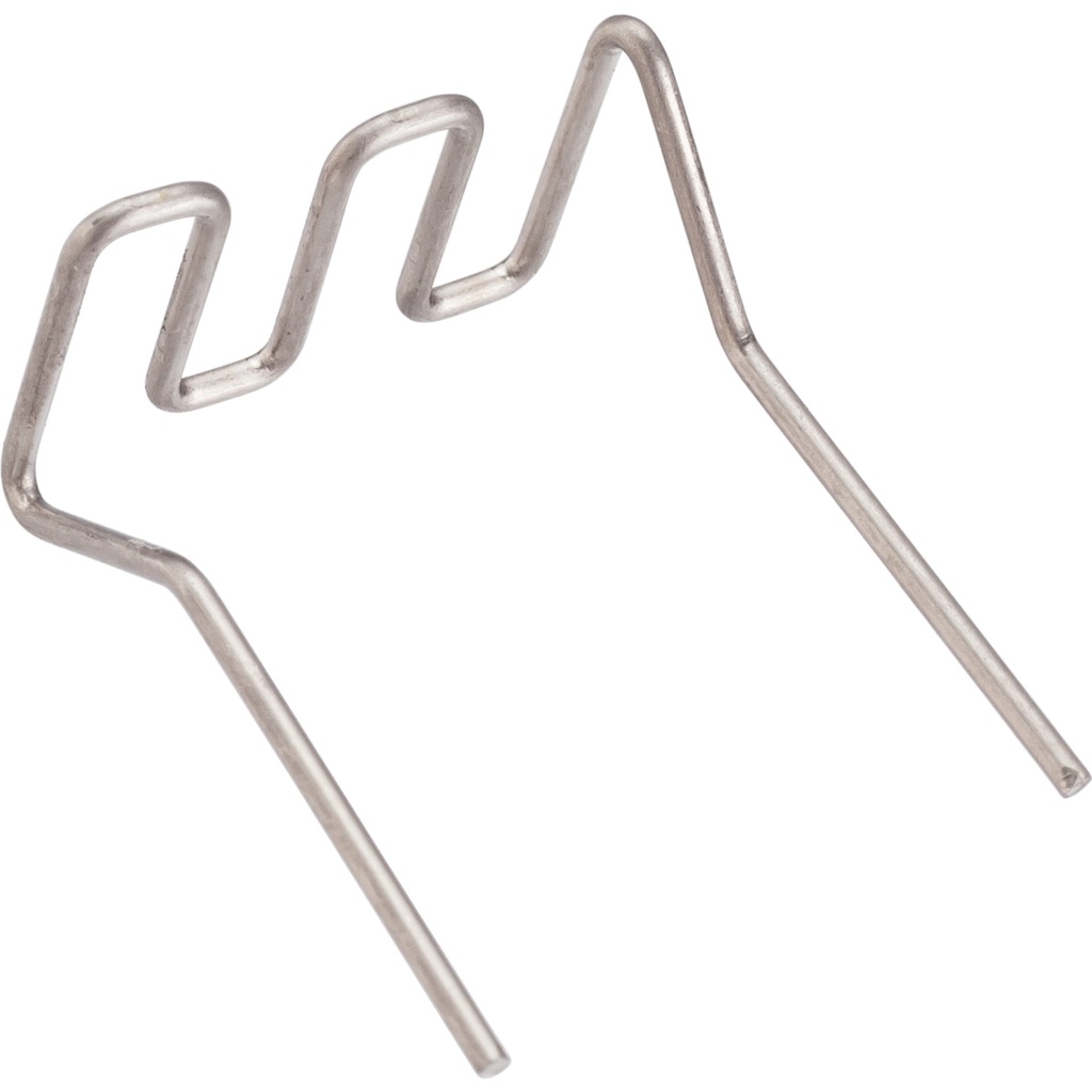 Rezerves skavas plastmasas remontam, 0,8 mm, U forma, 100 gab. (V3677N, VIGOR)