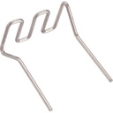 Replacement staples for plastic repair, 0.8 mm, U-shape, 100 pcs (V3677N, VIGOR)