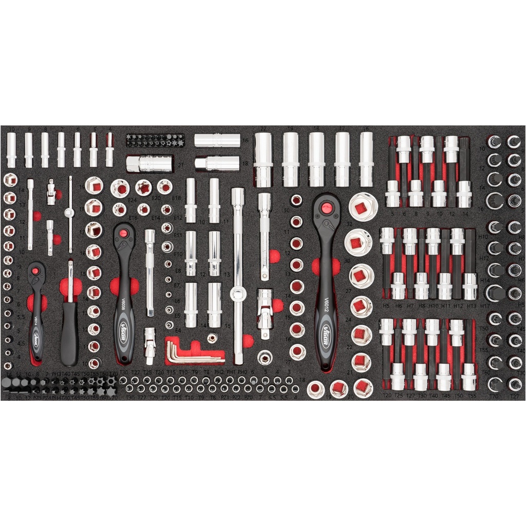 Uzgriežņu galviņu instrumentu komplekts XL sērijai (V4586, VIGOR)