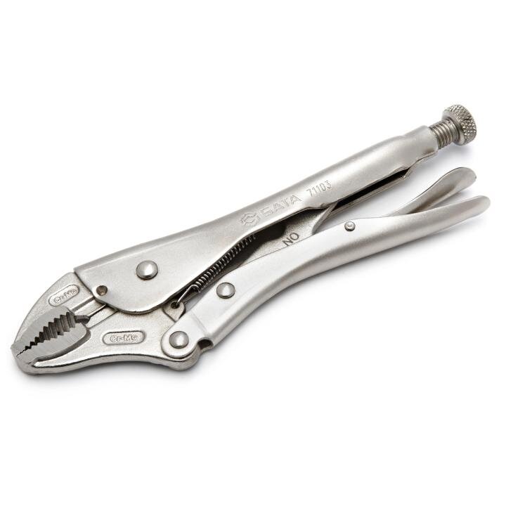 ⬡ Curved jaw locking pliers 10", L=250mm (S71103, SATA)