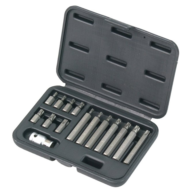 ⬡ Antgalių rinkinys TORX 15 vnt. (EL12102402, ELLIENT TOOLS)
