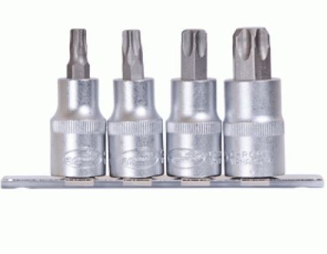 TORX socket set 4 pcs 1/2" (T40, T45, T55, T70) AvtoDelo (39834, BALTWERK)