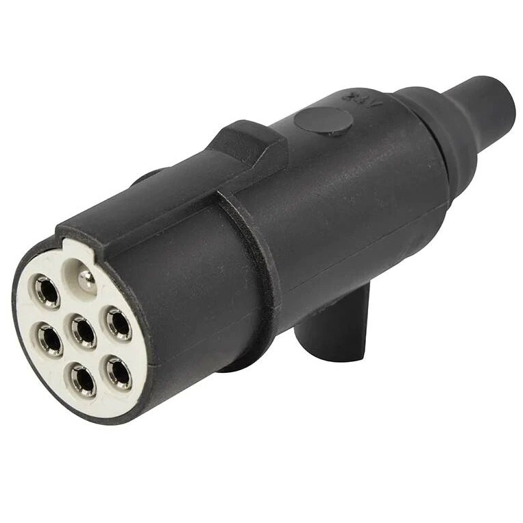 ⬡ 7pin plastic plug, S type (JH025B)
