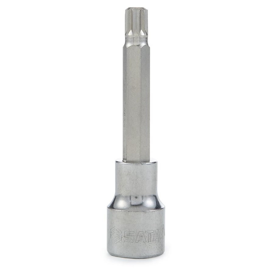 ⬡ Galvutė su antgaliu 1/2" 100L žvaigždinė (SPLINE) M-6, L=100 mm (S25802, SATA)