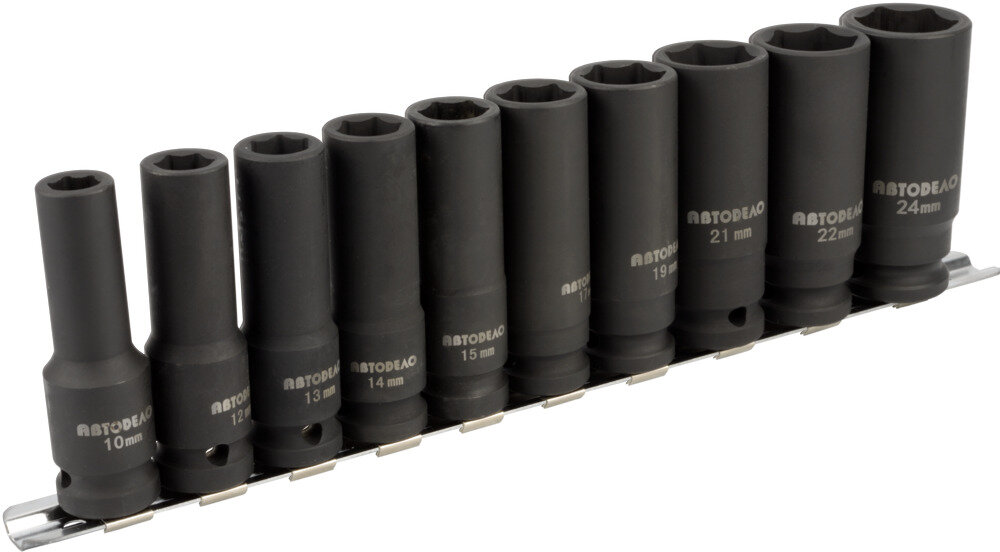 [40010] [40010] Prailgintų smūginių galvučių  (DR1/2") 10  (AutoDelo)