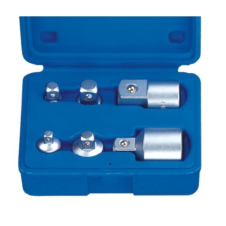 ⬡ 1/4" + 3/8" + 1/2" + 3/4" Adapterių rinkinys (6 vnt.) (KR3019106, KINGROY)