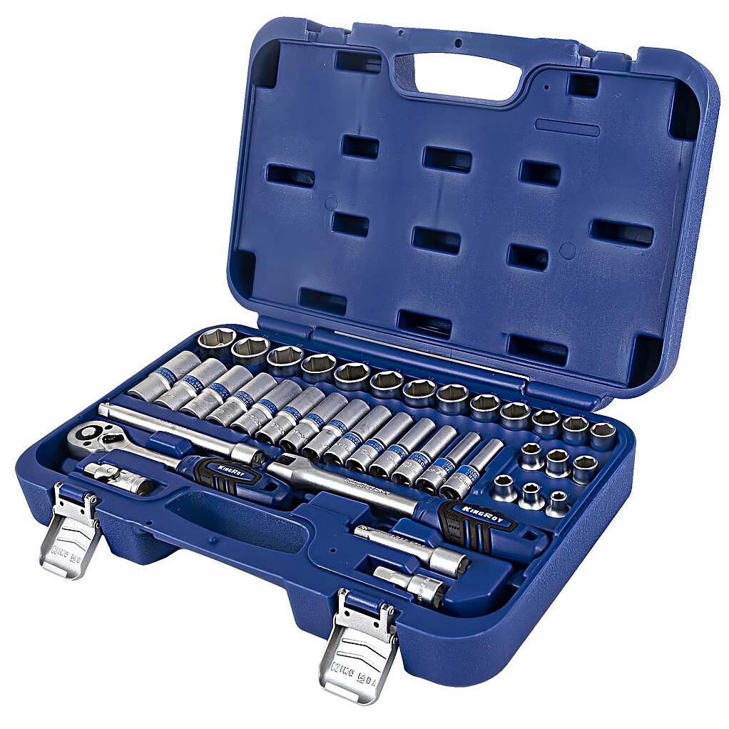 ⬡ 3/8" Dr. Socket set 39pcs. (KR30183039, KINGROY)