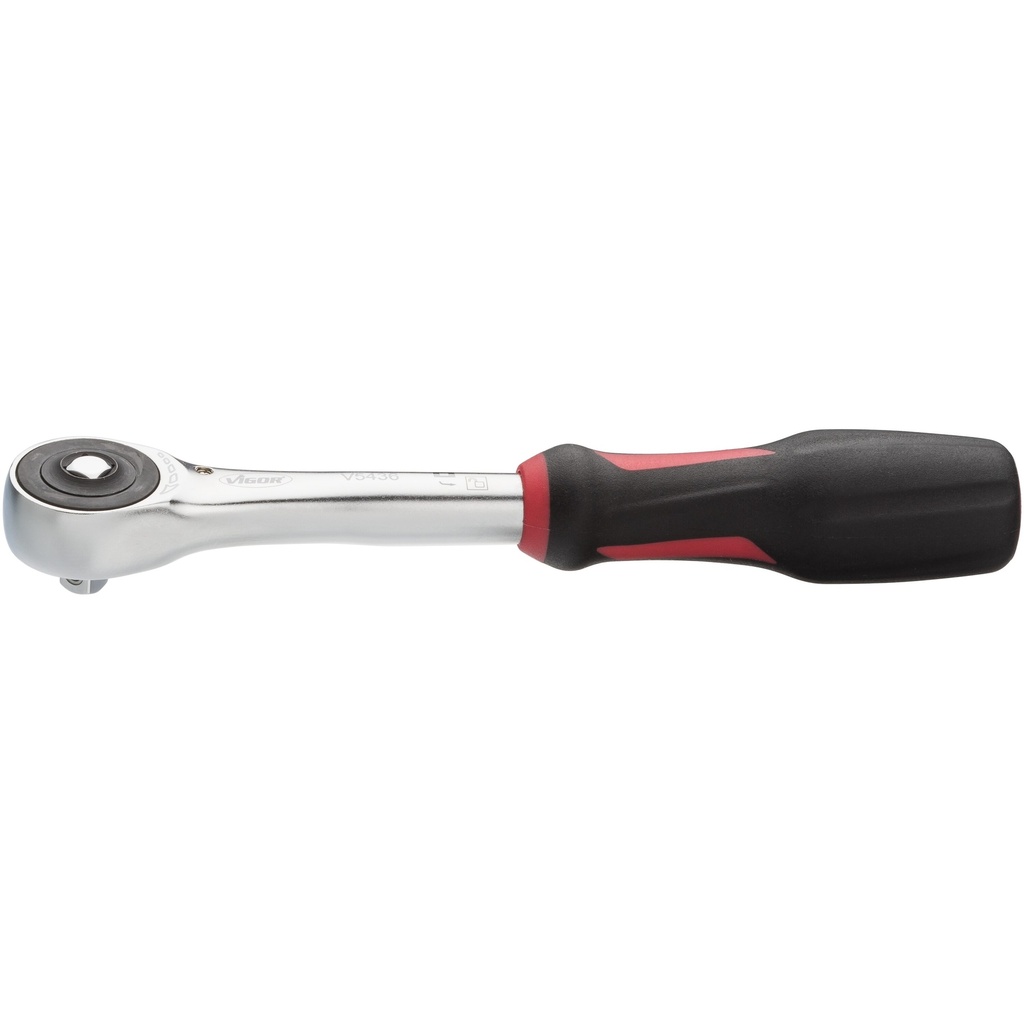 360° swivel-handle reversible ratchet, 202 mm (V5436, VIGOR)