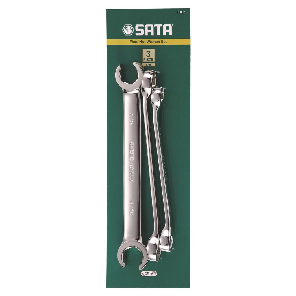 ⬡ Skeltų raktų rinkinys 3 vnt. (S.A.E.) (S09032, SATA)