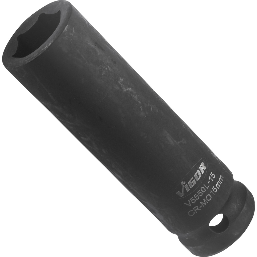 Impact wrench socket, long V5550L-15, VIGOR