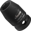 Impact socket 1/2 in., 12 mm, short (V5550S-12, VIGOR)